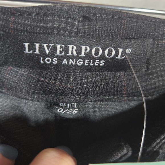 Liverpool Jacqueline Skinny Pants Petite 0 Stitch Fix Punk Goth Check Alt Artsy - Picture 7 of 9